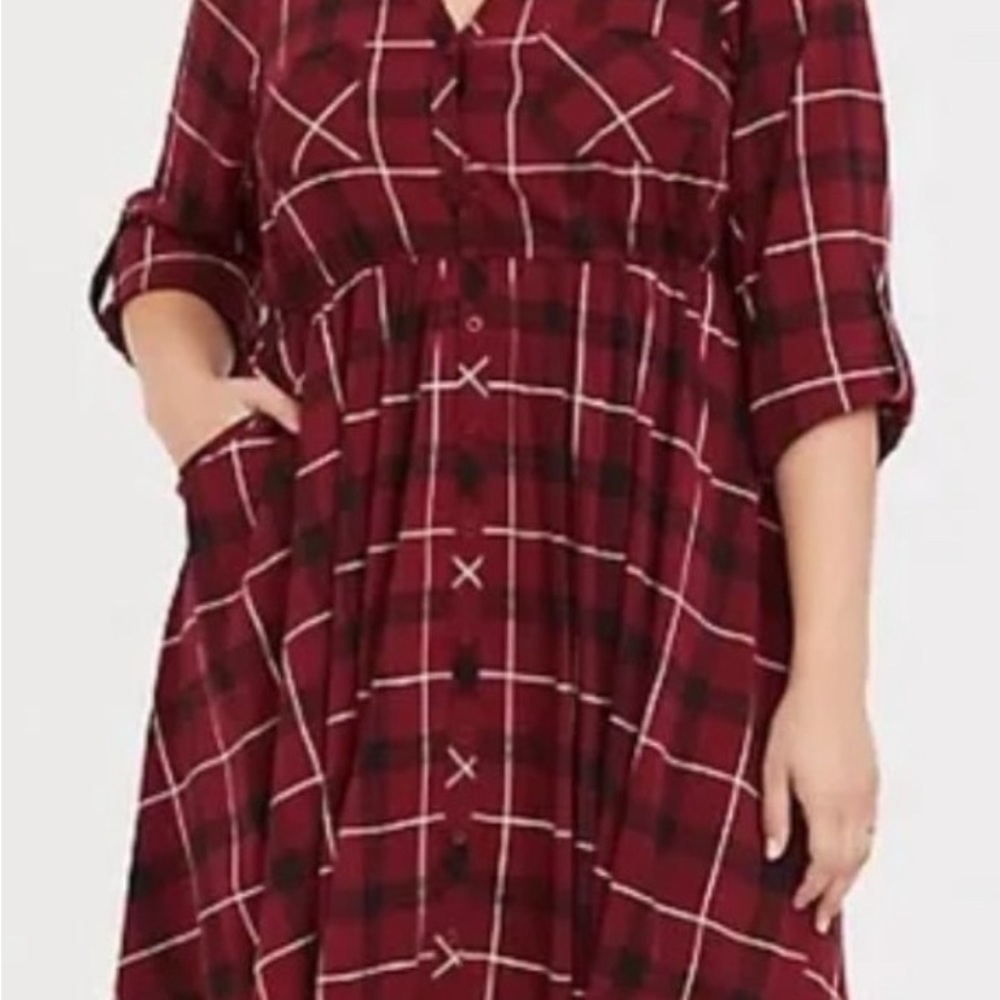 Torrid Mini Challis Shirt-Dress